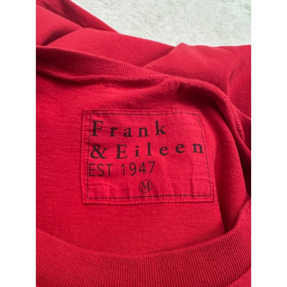 Frank & Eileen Tee Lab Dress Womens M Red Raw Hem Cotton Maxi LAB409HJ - Picture 3 of 7